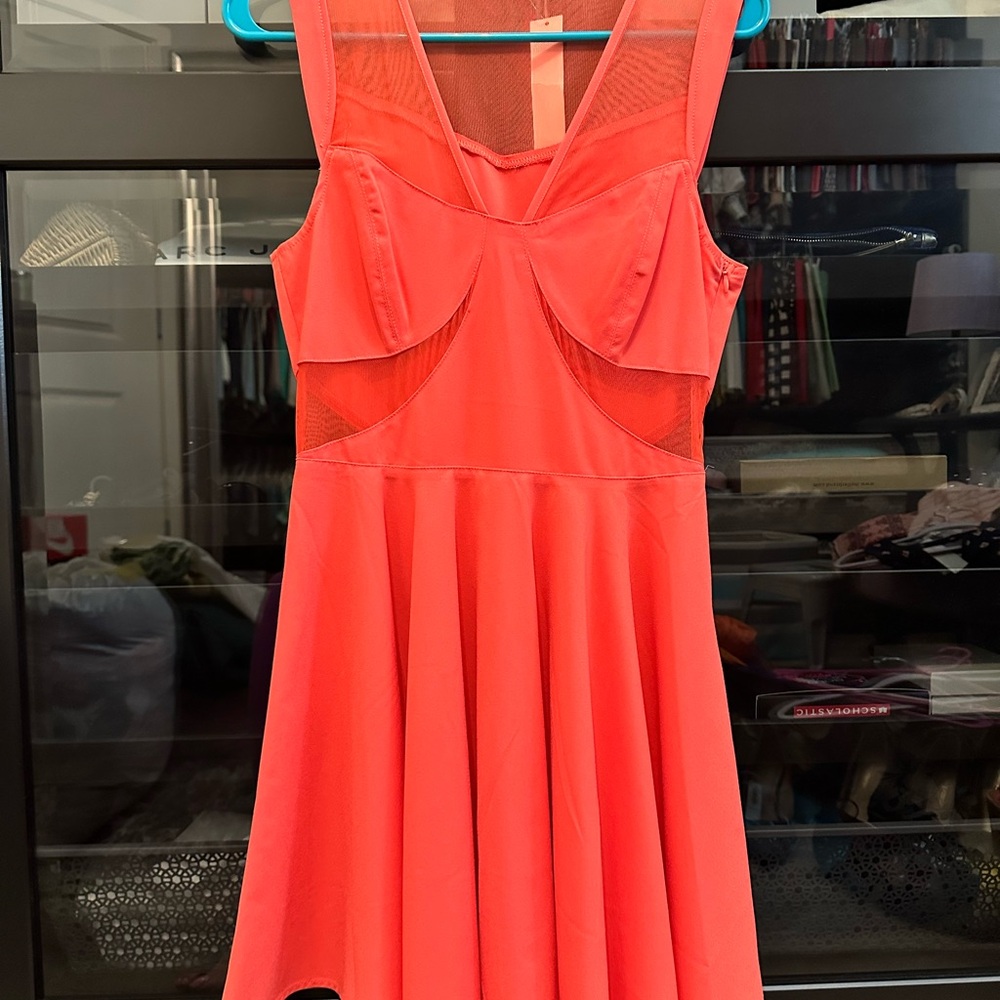Orange Sleeveless Mini